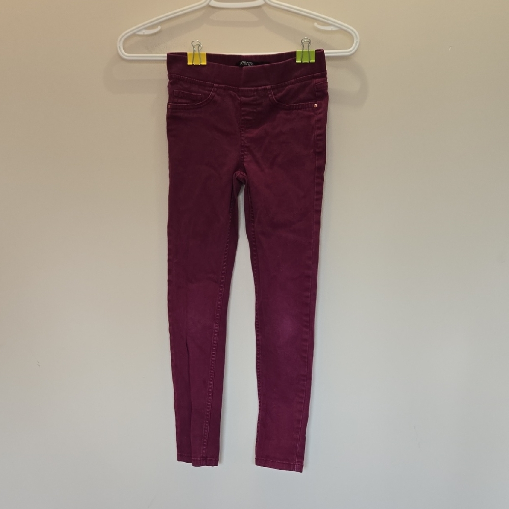 Purple Jeans With Stretchy Waistband